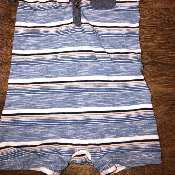 Old Navy 12-18 Months Boys Striped Collared Onesie - Picture 5 of 5